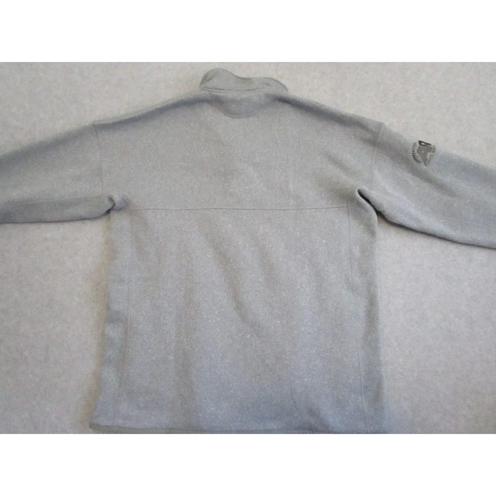 Patagonia Lightweight Better Sweater Mens Large‎ Gray Snap Neck Fleece Hiking